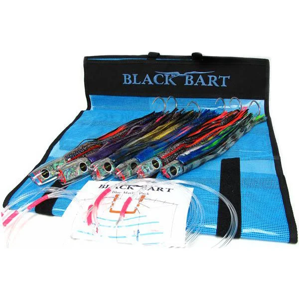 Black Bart Blue Marlin Rigged Lure Pack 50-80 Pound Tackle