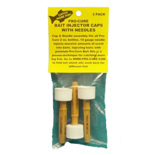 Pro-Cure Bait Injector Caps with Needles