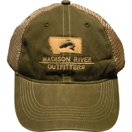 MRO MT Fish Legend Trucker Cap - Conifer/Khaki