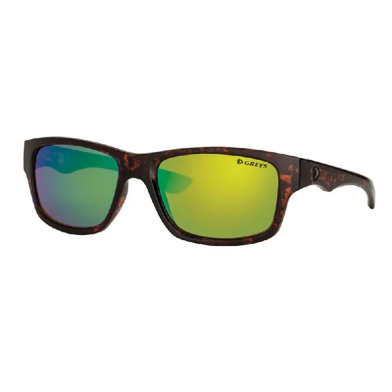 Gloss Tortoise Frame - Green Mirror Lens