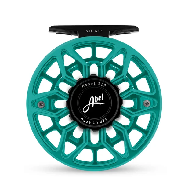 Abel SDF Ported 6/7 Reel Stain Teal Black/Black