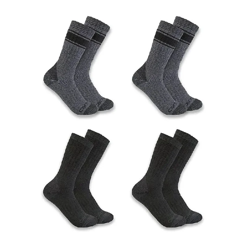 Carhartt - Men's Heavyweight Crew Sock 4-pack