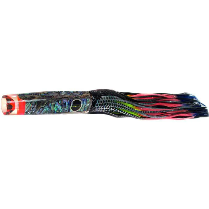 Black Bart Crooked Island Candy Medium Heavy Tackle Lure - Black Dot/Rainbow