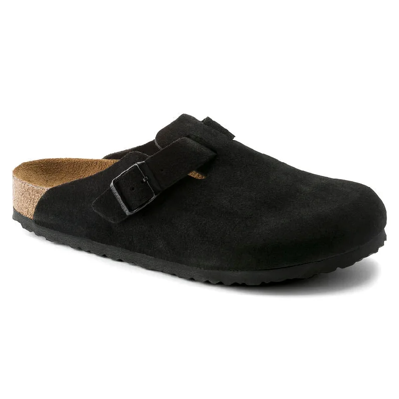 Womens Boston | Soft Footbed | Black Suede