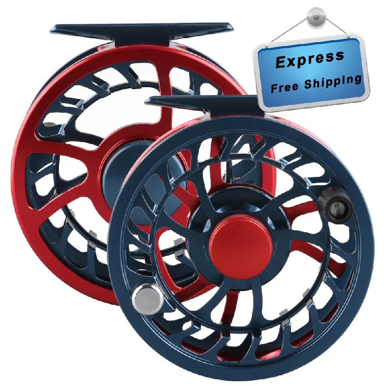 Maximumcatch HVC 5WT and 6WT  Popular Light Fly Fishing Reel Double Color CNC Large Arbor Aluminium Fly Feel