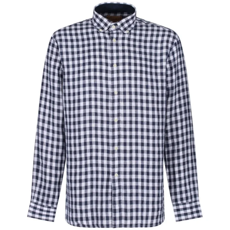 Schoffel Sandbanks Tailored Shirt - Navy Check