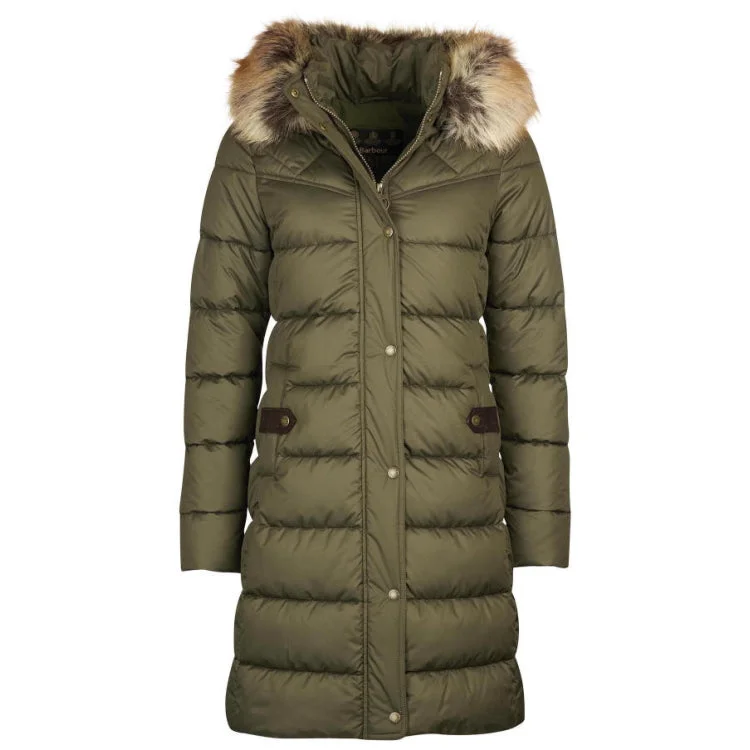 Barbour Ladies Rustington Quilted Jacket - Olive-Classic