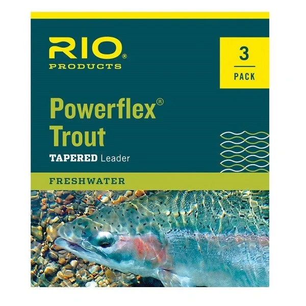 Rio Powerflex Trout Leader 9ft - 3pk