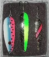 Three Eppinger Different Lures Fishing Flutter Kit 1-36360 1-68068 1-47492