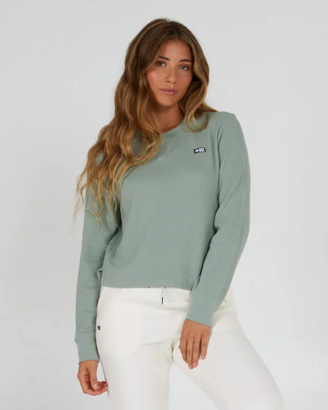 Seascape Thermal L/S Tee - Sage