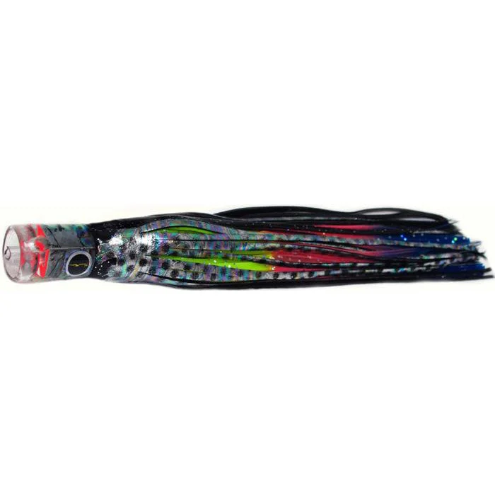 Black Bart El Squid Junior Light Tackle Lure - Black Dot/Rainbow