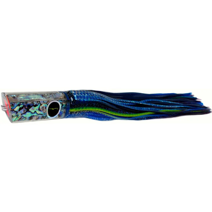 Black Bart Kona Classic Tube Medium Heavy Tackle Lure - Black Blue Dot/Purple Fleck