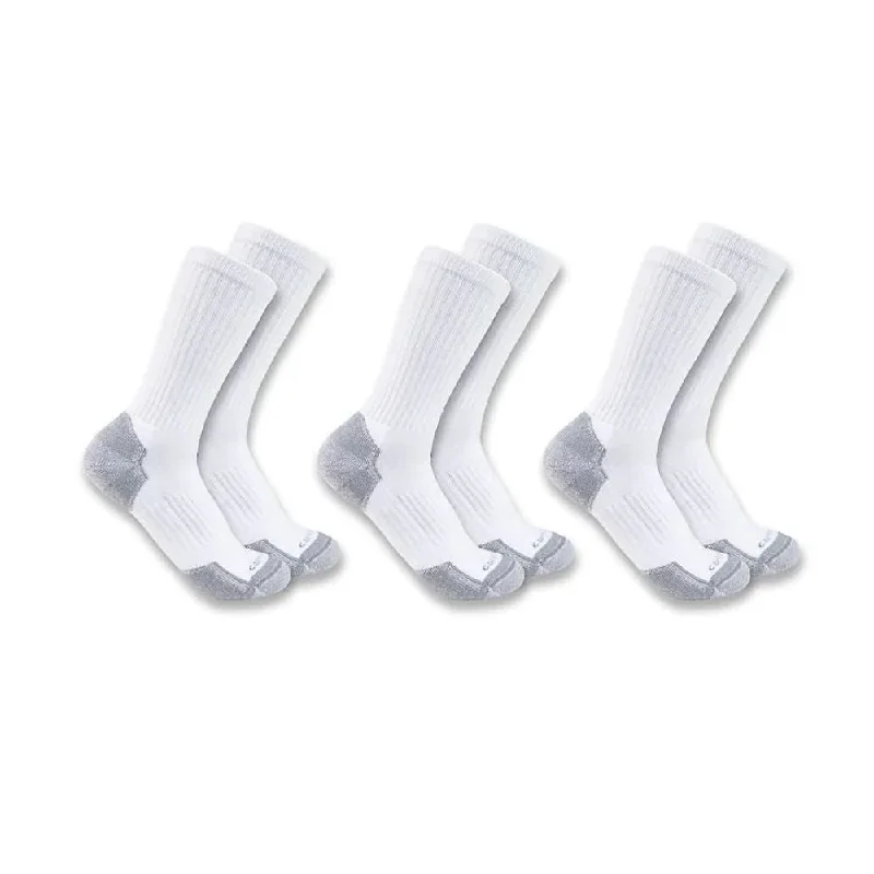 Carhartt - Men's Midweight Cotton Blens Crew Sock 3-Pack