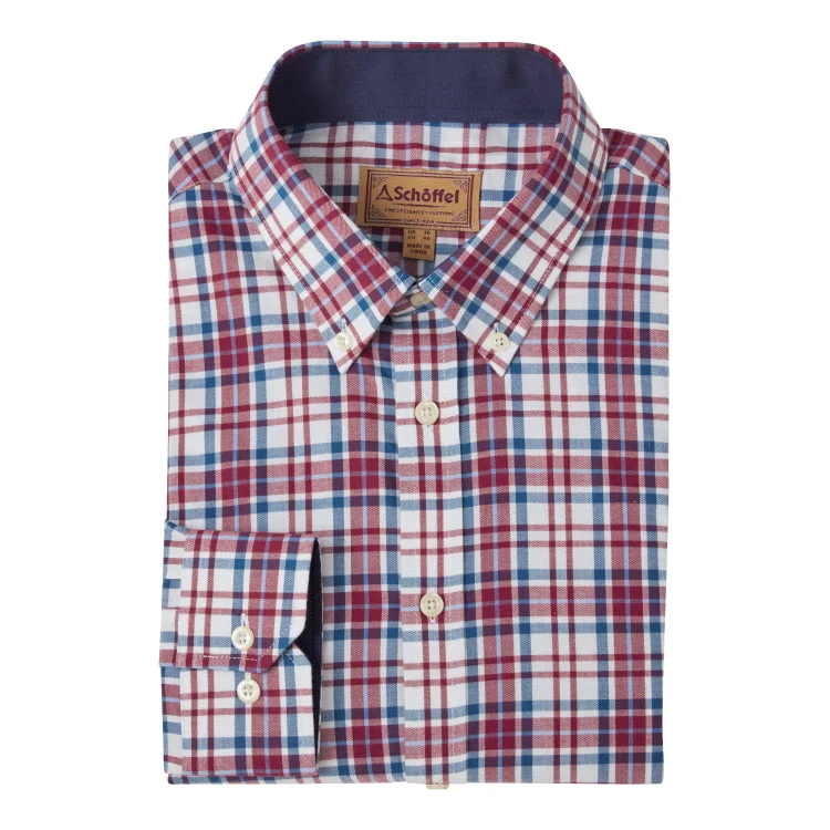 Schoffel Healey Tailored Shirt - Bordeaux