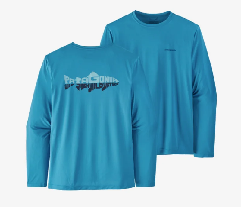 Patagonia Men's Long Sleeve Capilene Cool Daily Fish Graphic Shirt