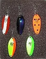 Five Eppinger Lures Fishing Devle Dog Jr. Kit 1-5316 1-5325 1-5350 1-5370 1-5371