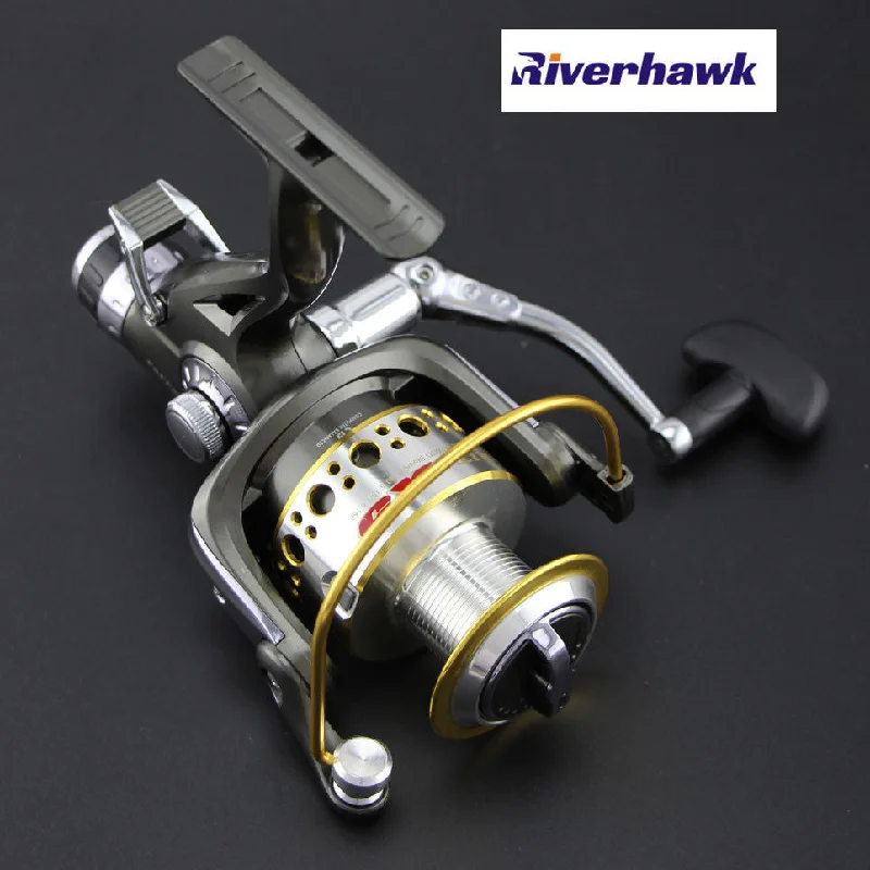 LOSS TO SELL,Europe Most Popular RiverHawk X5 Smooth Spinning Reel Fishing Reel 1 pcs 9+1 BB Carp Fishing Bait Runner Reel