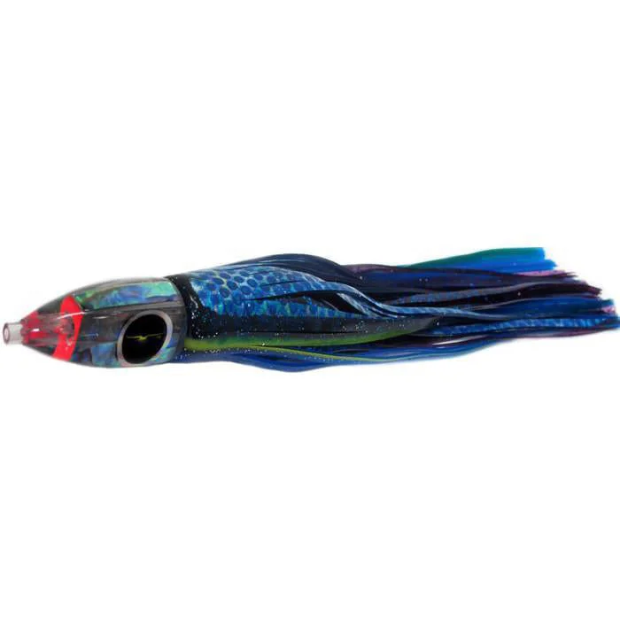 Black Bart Wicked Medium Tackle Lure - Black Blue Dot/Purple Fleck