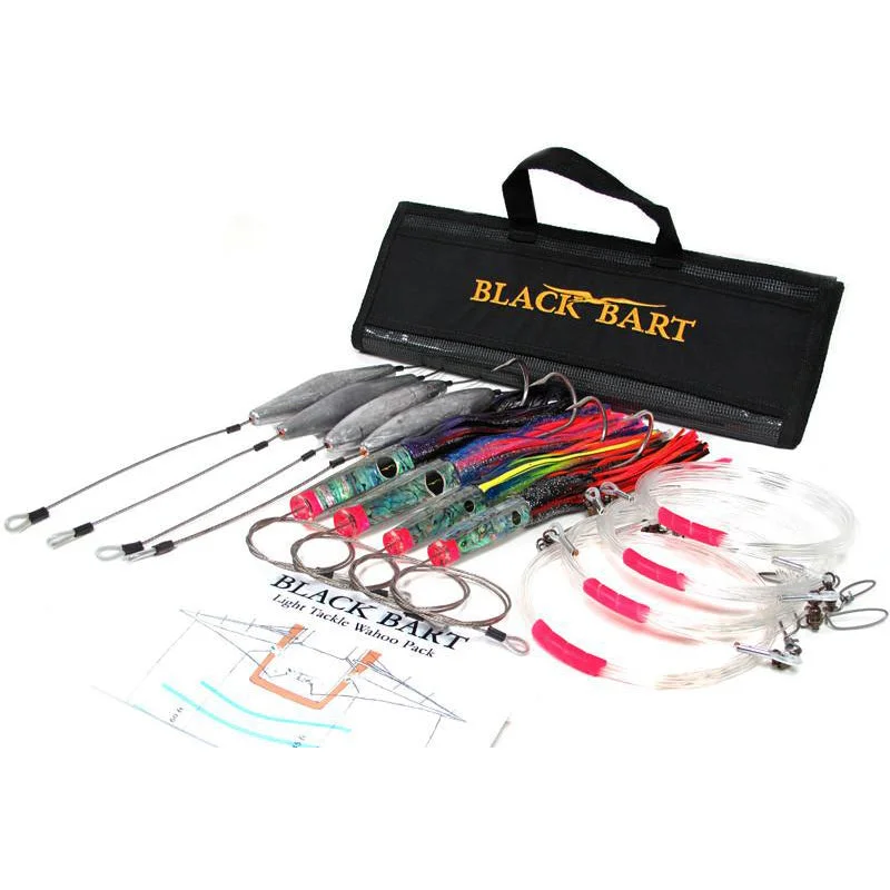 Black Bart Wahoo Rigged Light Lure Pack 30-50 Pound Tackle