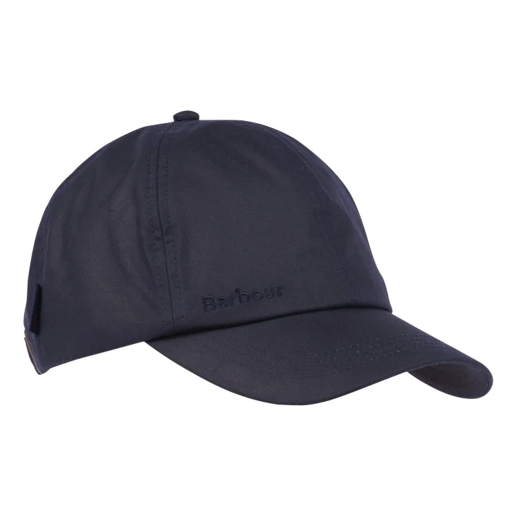 Barbour Wax Sports Cap - Navy/Cordovan