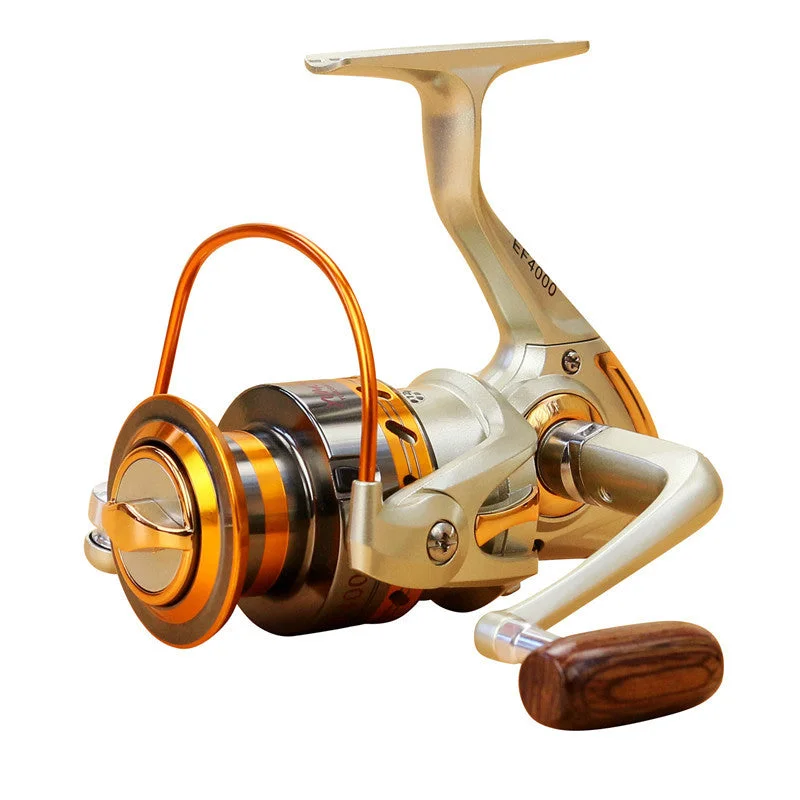 Popular Fishing Reel Pre-Loading Spinning Wheel Brown  500/7000S Metal 12 BB 4.1:1 5.2:1 5.5:1 160/660g Cheap Fine