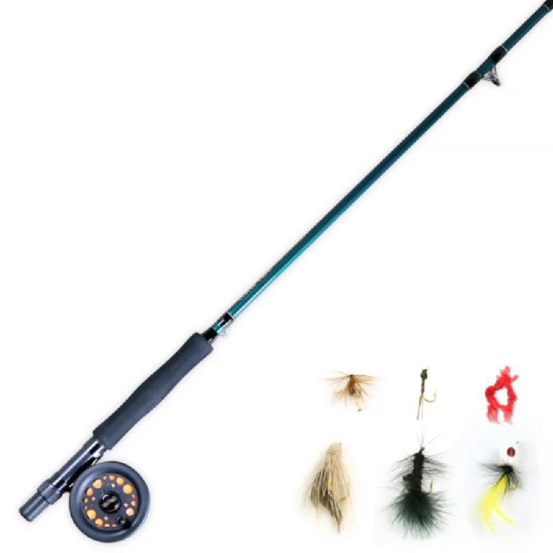 Zebco Martin Complete Fly Fishing Kit Rod And Reel Combo