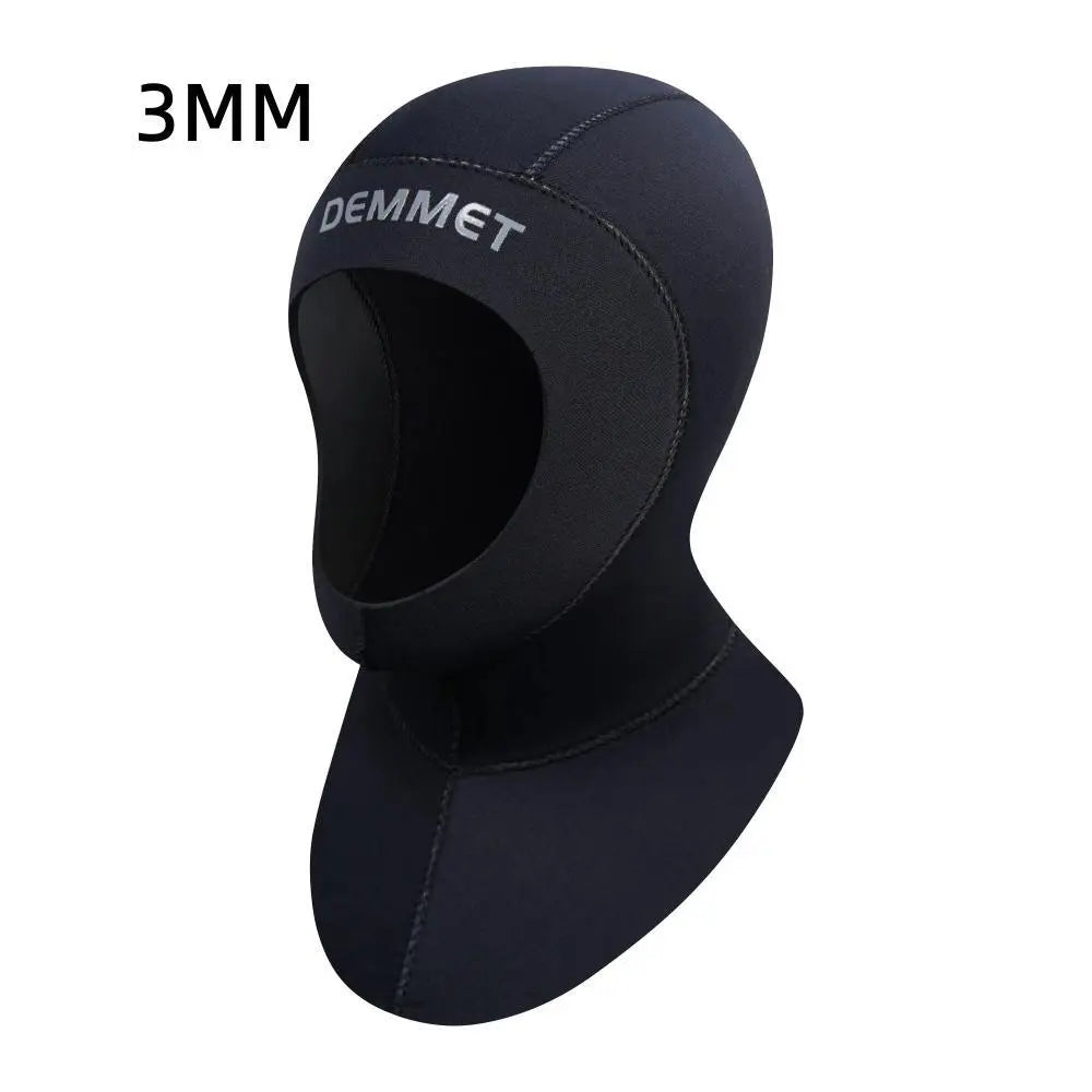 3MM Neoprene Scuba Diving Hood With Shoulder Snorkeling Equipment Hat Cap Winter Swim Warm Wetsuit Spearfishing Drop shipping