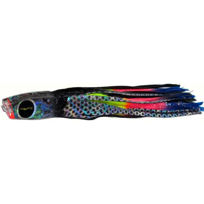 Black Bart Eleuthera Plunger Medium Tackle Lure - Black Dot/Rainbow