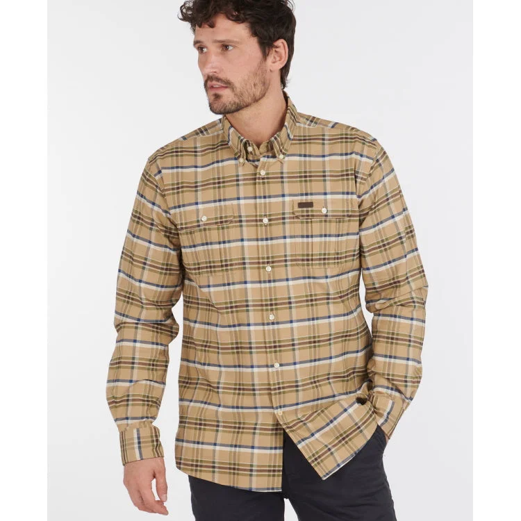 Barbour Barton Coolmax Shirt - Stone Size Small