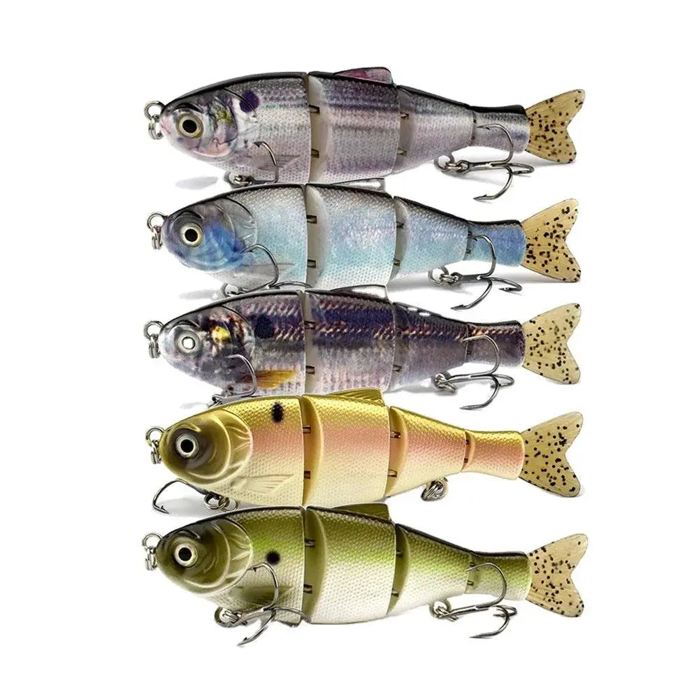 Lureswholesale® New 4 Section Softtail Plastic Shad Lure