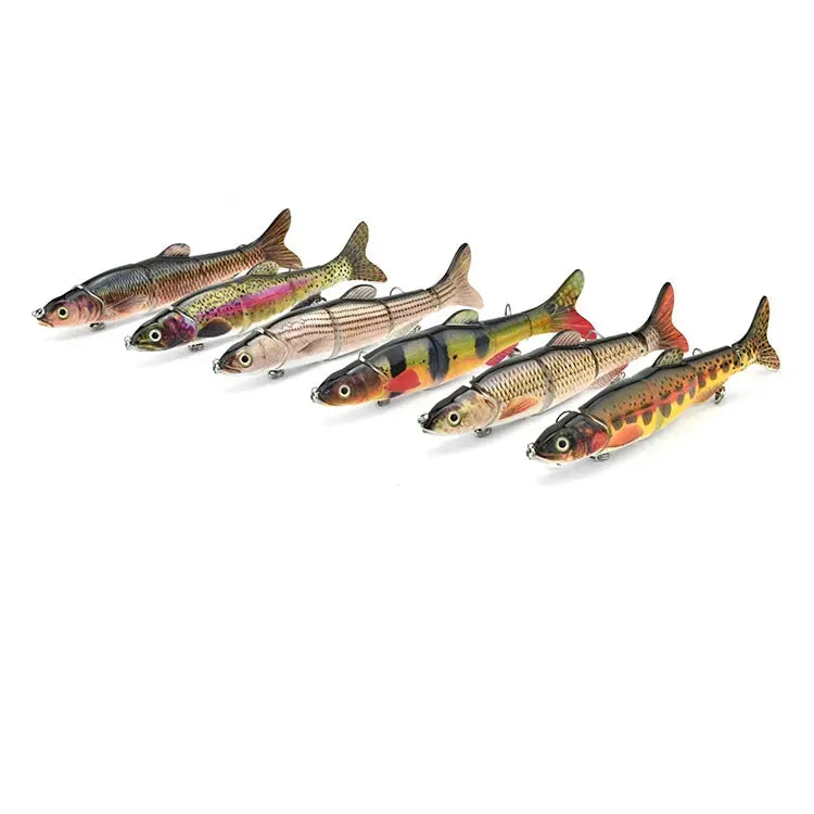 Lureswholesale® New 6.5 inch 38g Artificial Plastic Multi Jointed Fishing Lure