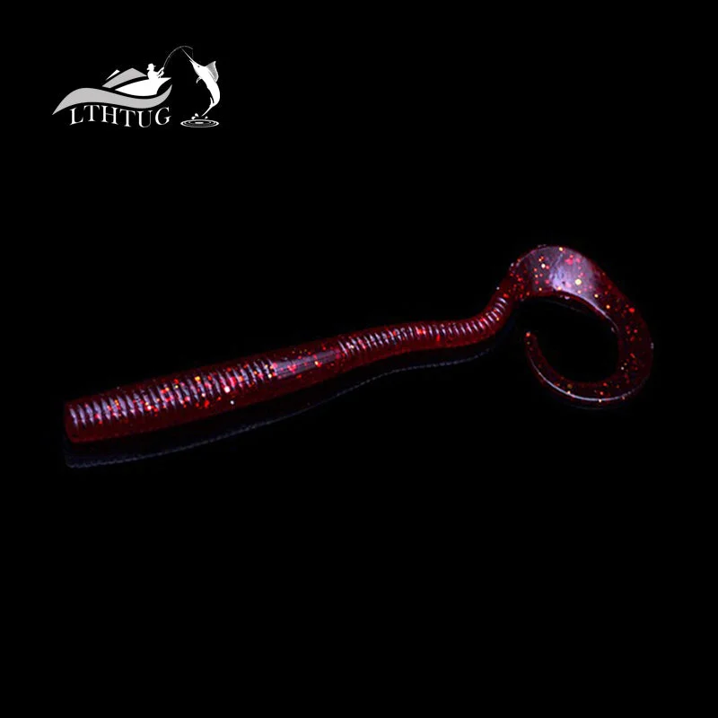 Trulinoya Hot Sale Soft Bait 120mm 3.5g Capuchin Earthworms Fishing Worms Red Color Sauce Soft Bait Lures Popular D30