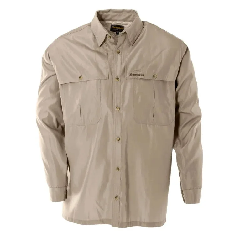 Snowbee Solaris Long Sleeve Fishing Shirt - Savanna Size Small