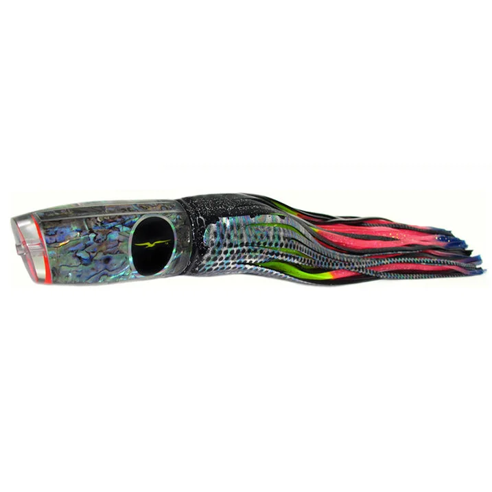 Black Bart Super Plunger Heavy Tackle Lure - Black Dot/Rainbow