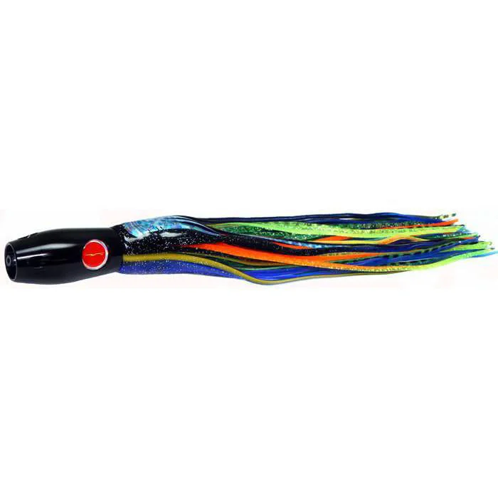 Black Bart Heavy Metal Super Pro Jet Lure - Black Blue Dot/Green Orange Tiger