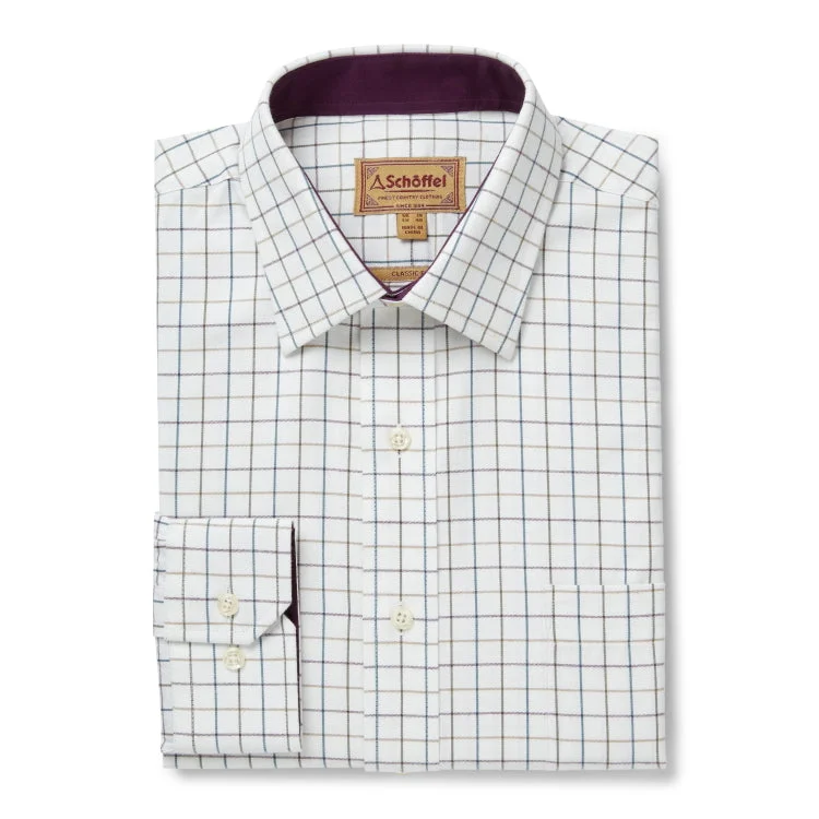 Schoffel Burnham Tattersall Shirt - River Bed