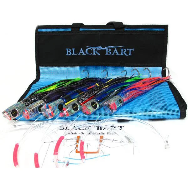 Black Bart Small Billfish Rigged Lure Pack 30-50 Pound Tackle