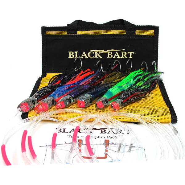 Black Bart Tuna Dolphin Rigged Lure Pack 20-50 Pound Tackle