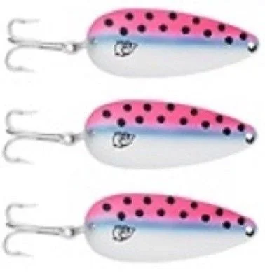 Three Eppinger Seadevle IMP Rainbow Trout Fishing Spoon Lures 1 oz  3 1/4" 62-68