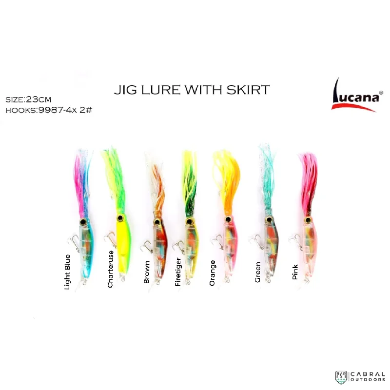 Squid Lure With Skirt  | Size: 23cm