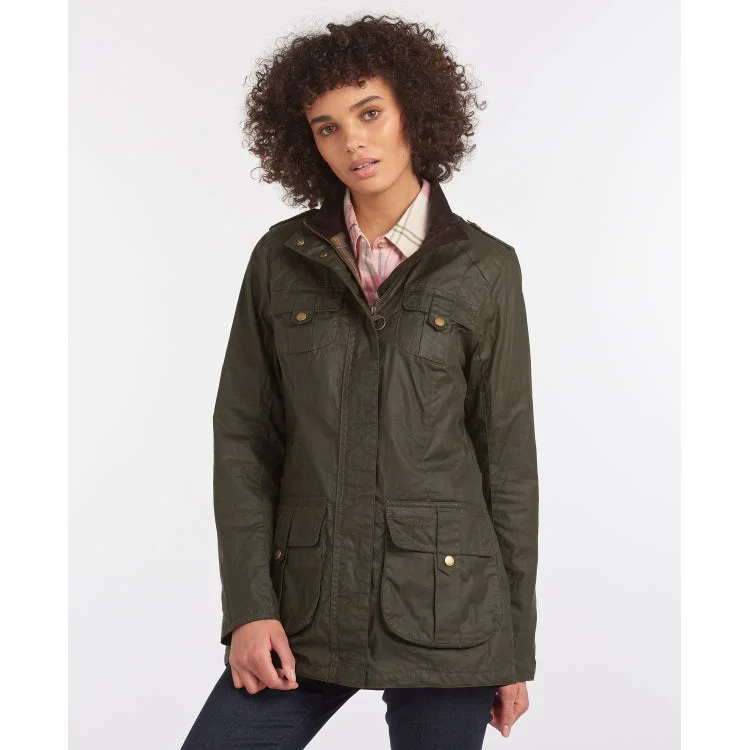 Barbour Ladies Defence Jacket - Archive Olive/Classic