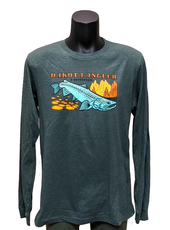 Dakota Angler Men's Underwood Logo Long Sleeve T-Shirt