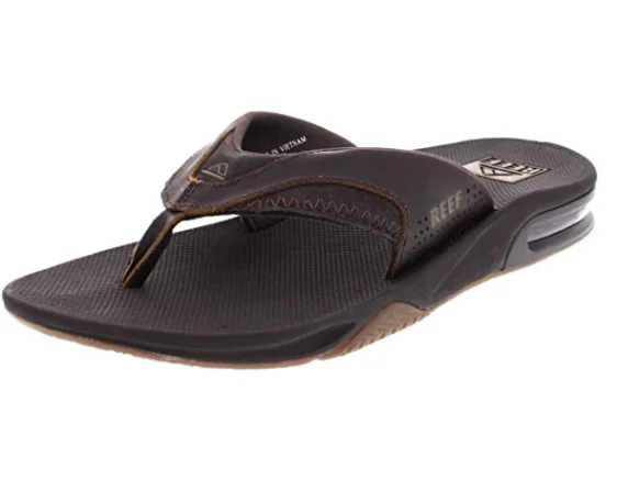 Men's Leather Fanning Sandals