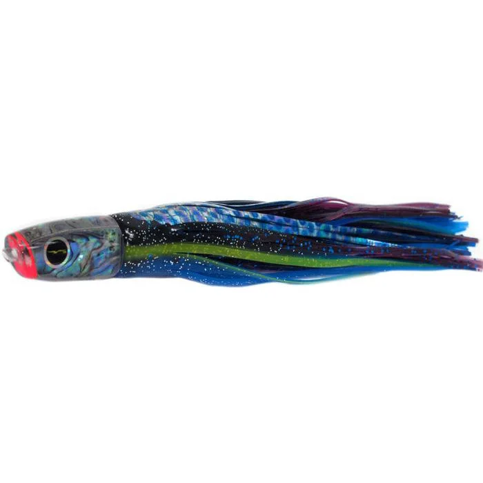 Black Bart Costa Rican Plunger Light Tackle Lure - Black Blue Dot/Purple Foil