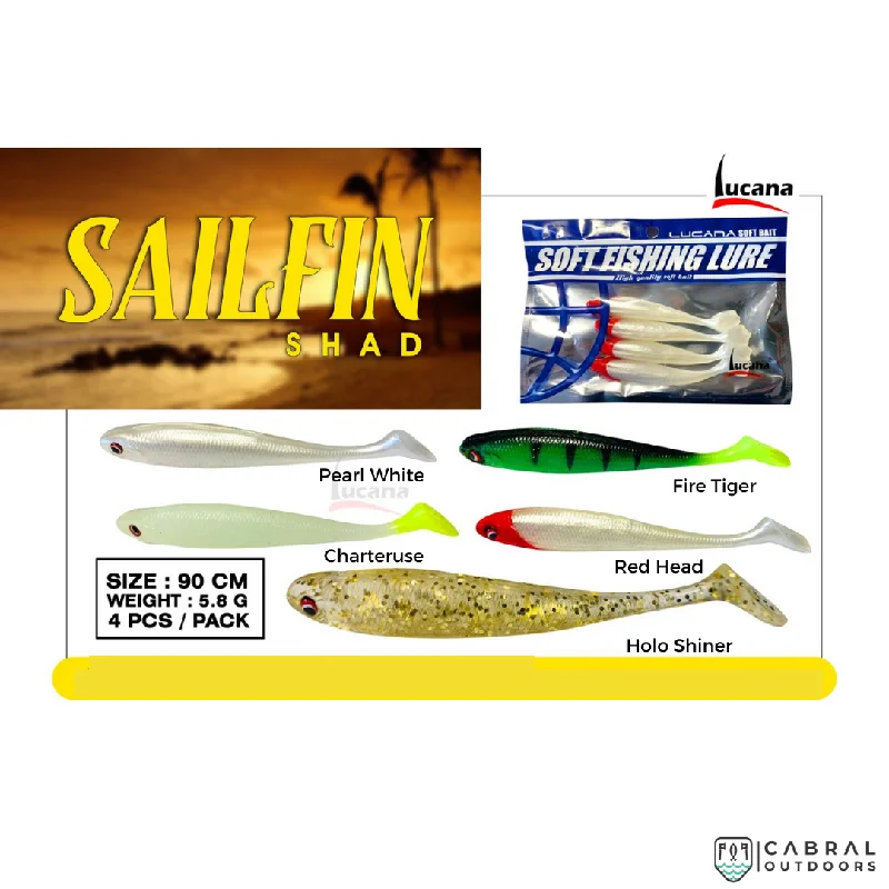 Lucana Sailfin Shade Fishing Lure | Size: 9cm | 6g | 4pcs/pk