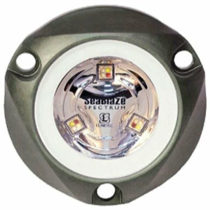 Lumitec - SeaBlaze Mini Spectrum Underwater Light, Brushed, Spectrum RGBW