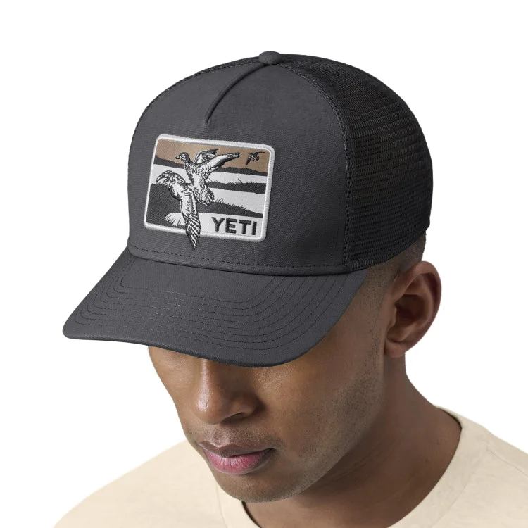 Yeti Duck Scene Trucker Cap - Dark Grey