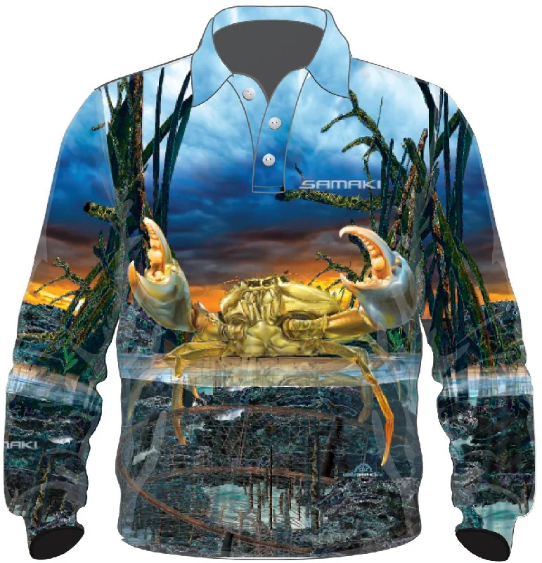 Samaki Mudcrab Jnr Fishing Shirts