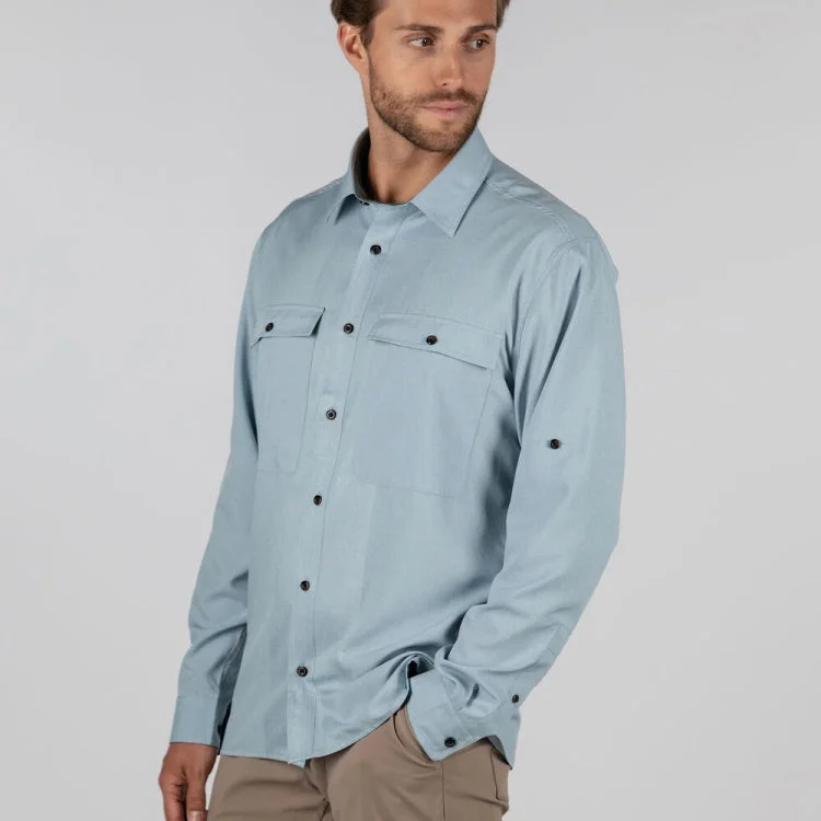 Schoffel Findhorn Technical Fishing Shirt - Ice Grey